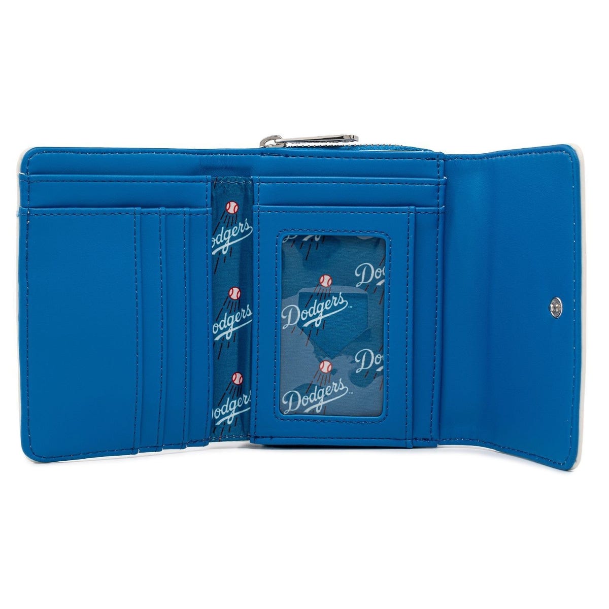 MLB LAドジャース パッチ ウォレット Loungefly ドジャース 財布 ジッパー付き MLB LAドジャース パッチ