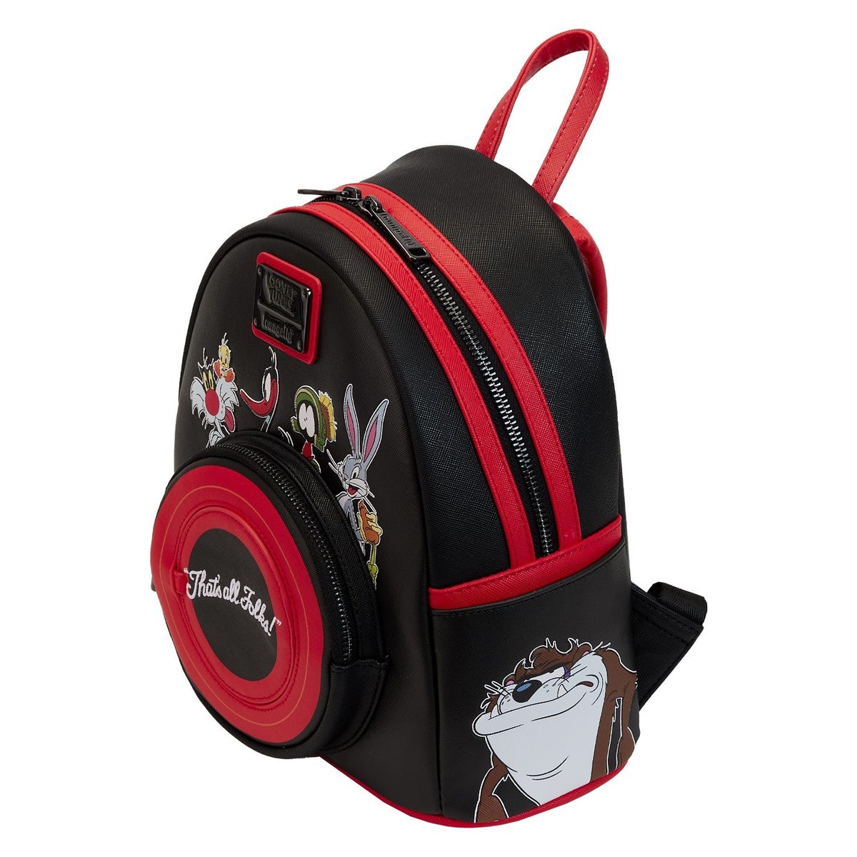 Loungefly Looney Tunes Characters Color Block Mini Backpack NWT Loungefly Warner Brothers Looney Tunes Tasmanian Devil Plush  main image 4