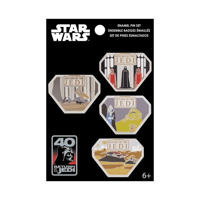 Funko Disney Star Wars Return Of The Jedi 40th Anniversary 4pc Pin Set