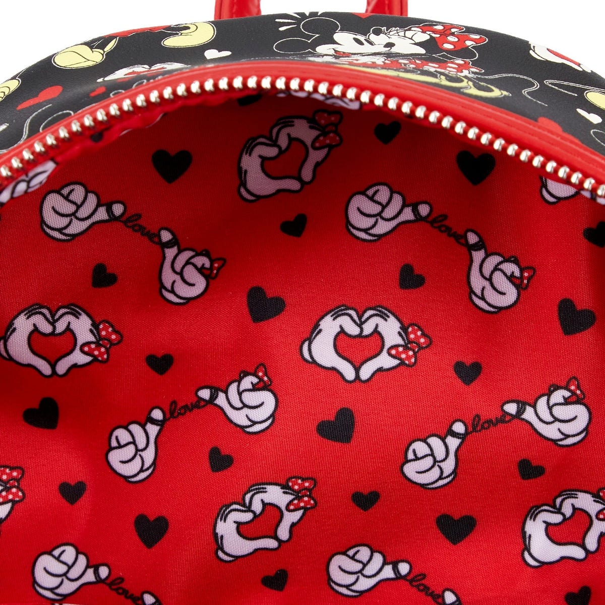 Loungefly Disney Mickey & Minnie Valentines Heart Hands Mini 