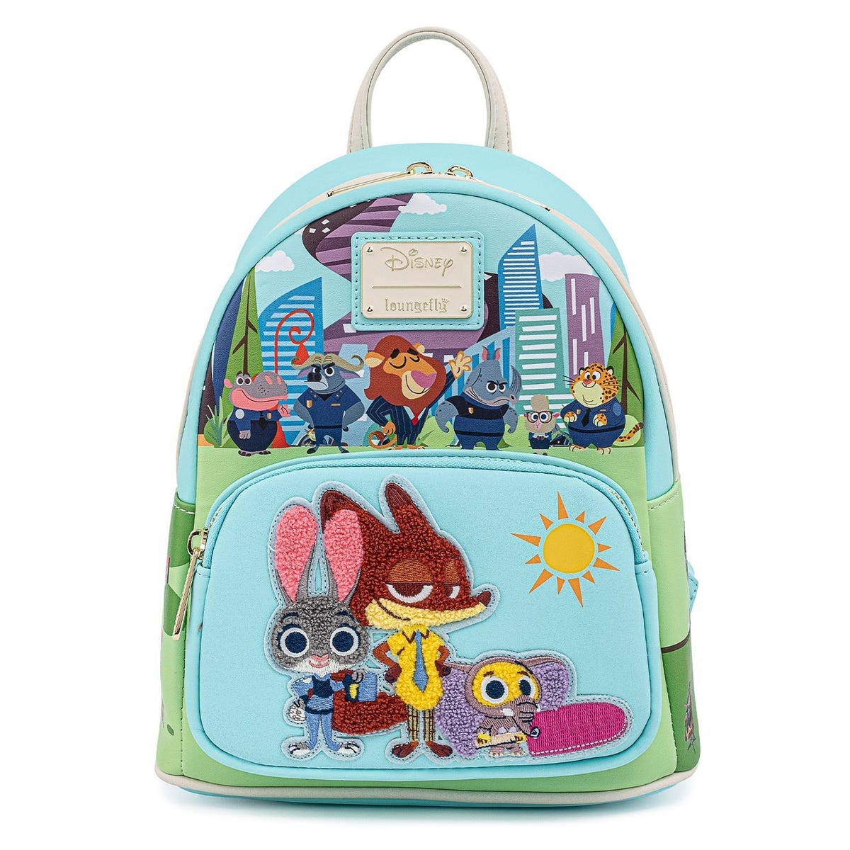 LOUNGEFLY Disney Zootopia Group Mini Backpack | MadBagger.com