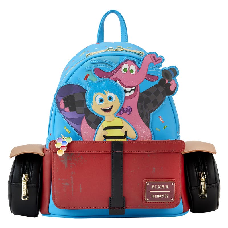 【Lounge Fly】Pixar Inside Out Bing Bong Wagon Mini Backpack LOUNGEFLY Disney's Pixar Inside Out Bing Bong Wagon Mini