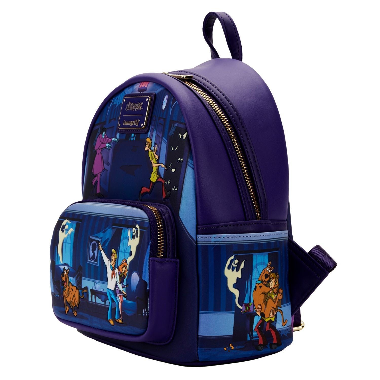 LOUNGEFLY Scooby Doo Monster Ghost Chase GITD Mini Backpack