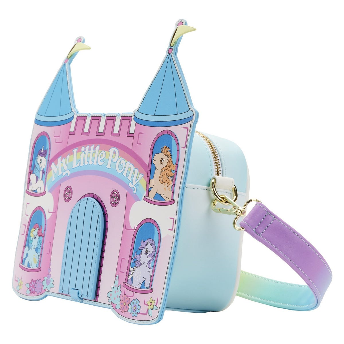 LOUNGEFLY My Little Pony Castle Crossbody Bag