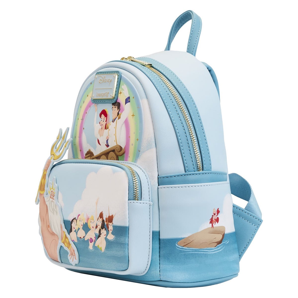 Loungefly King Triton Little Mermaid Backpack Ariel? In love? ? • ABSOLUTELY in love with this  main image 4