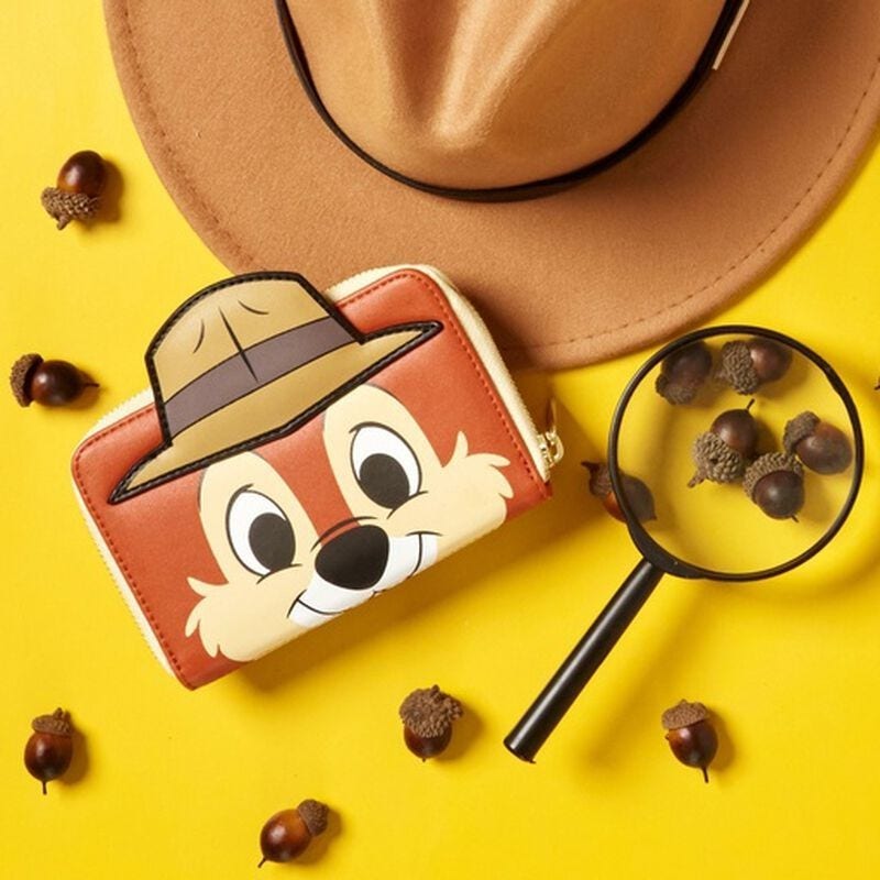 Set of 2Chip and Dale Cosplay Backpack&Matching wallet LOUNGEFLY Chip and Dale Cosplay Zip Around Wallet  main image 3