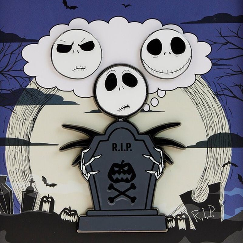 【Lounge Fly】Nightmare Before Christmas Town 4pc Pin Set Loungefly Disney Nightmare Before Christmas 4PC Pin Set