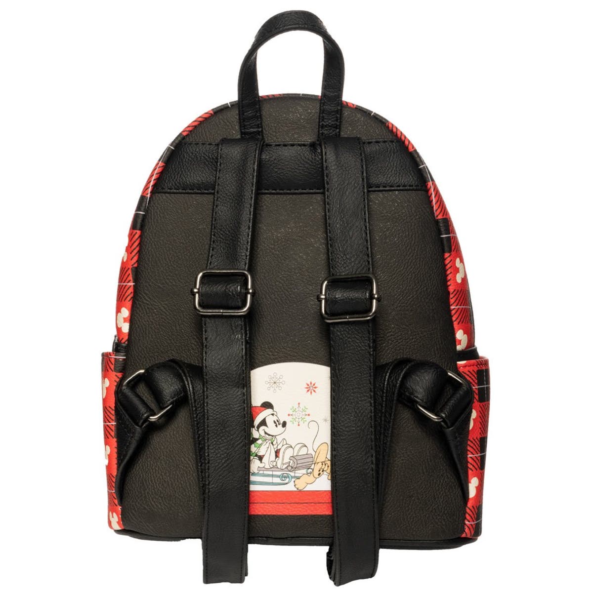 LOUNGEFLY Disney Holiday Mickey Mouse and Minnie Mouse Mini 