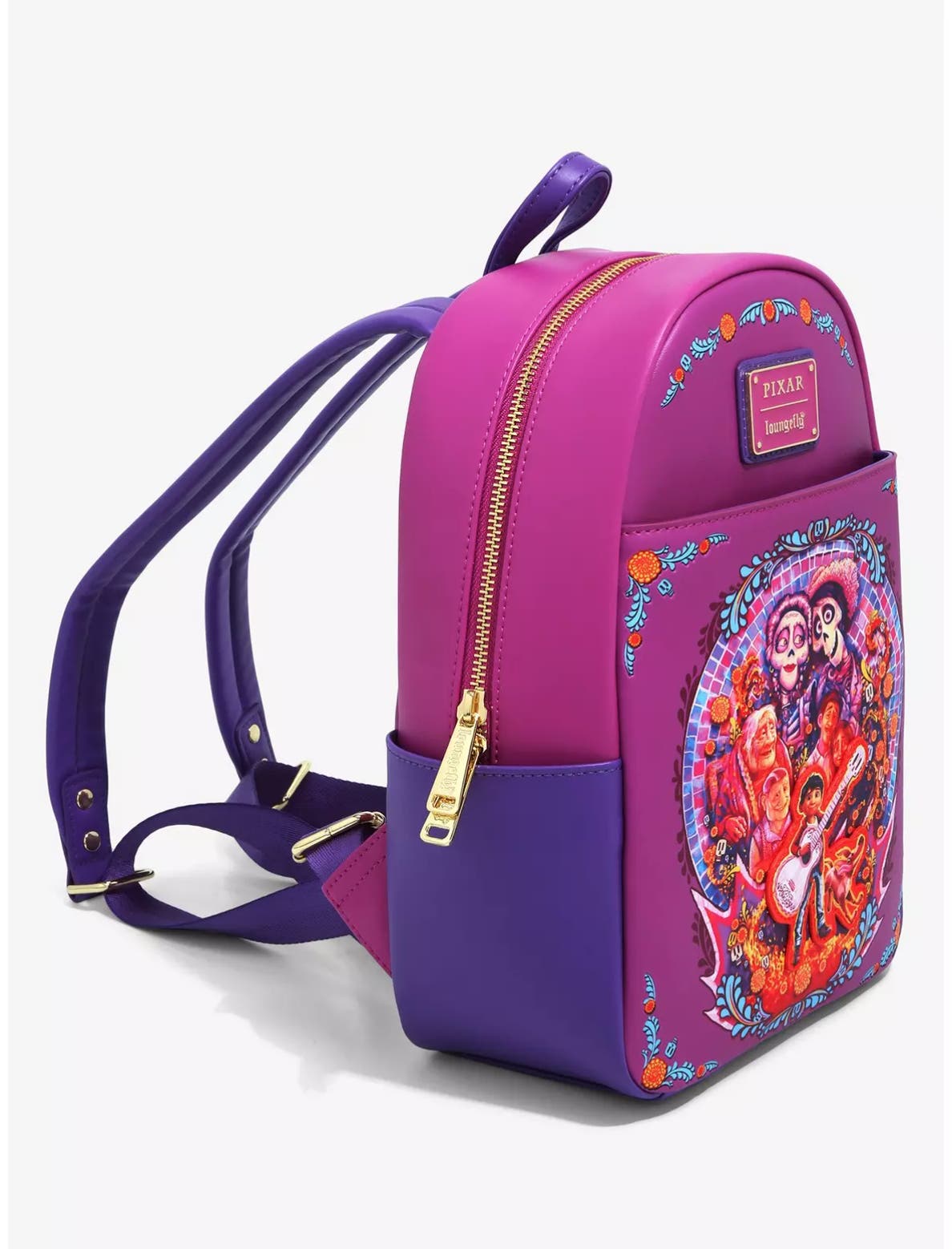 Loungefly Disney Pixar Coco Family Mural Mini Backpack