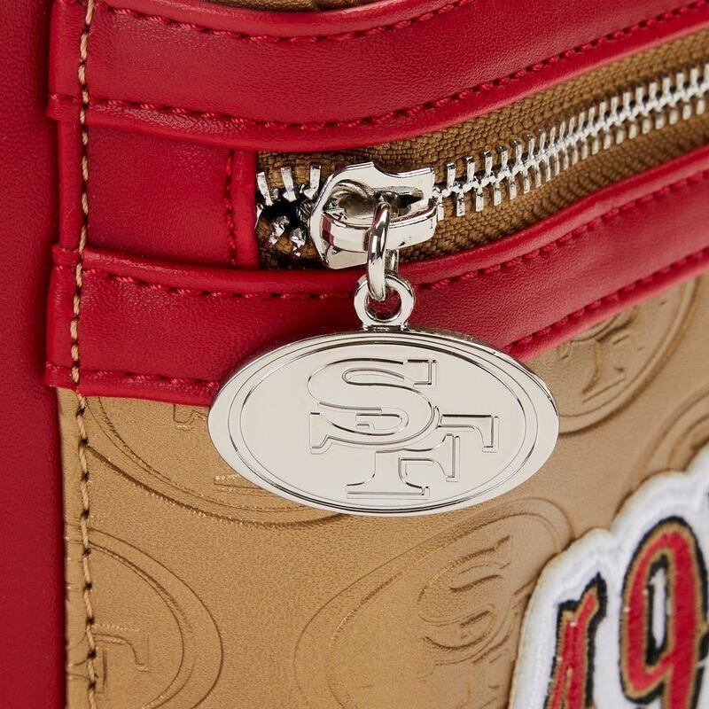 LOUNGEFLY NFL San Francisco 49ers Patches Mini Backpack | MadBagger.com Loungefly Authorized Retailer LOUNGEFLY NFL San Francisco 49ers Patches Mini Backpack | MadBagger.com Loungefly Authorized Retailer