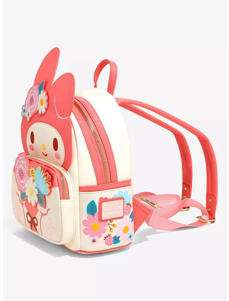 LOUNGEFLY Sanrio My Melody Figural Floral Mini Backpack  display picture 1