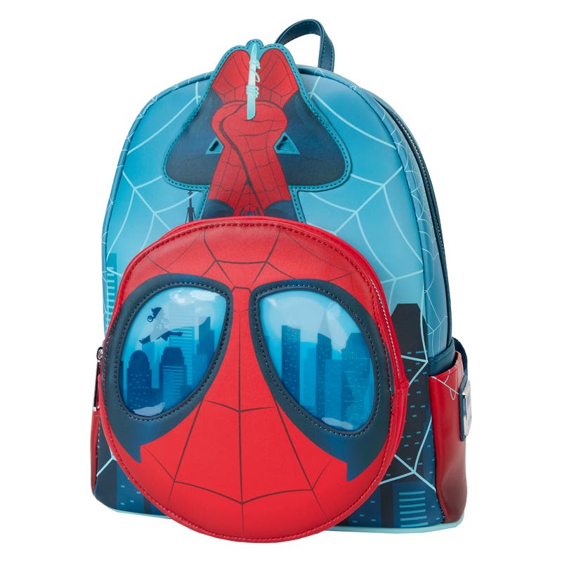 【Lounge Fly】Marvel llic Spider-Man Cosplay Backpack Amazon.com: Loungefly Marvel Spider Man Classic Cosplay