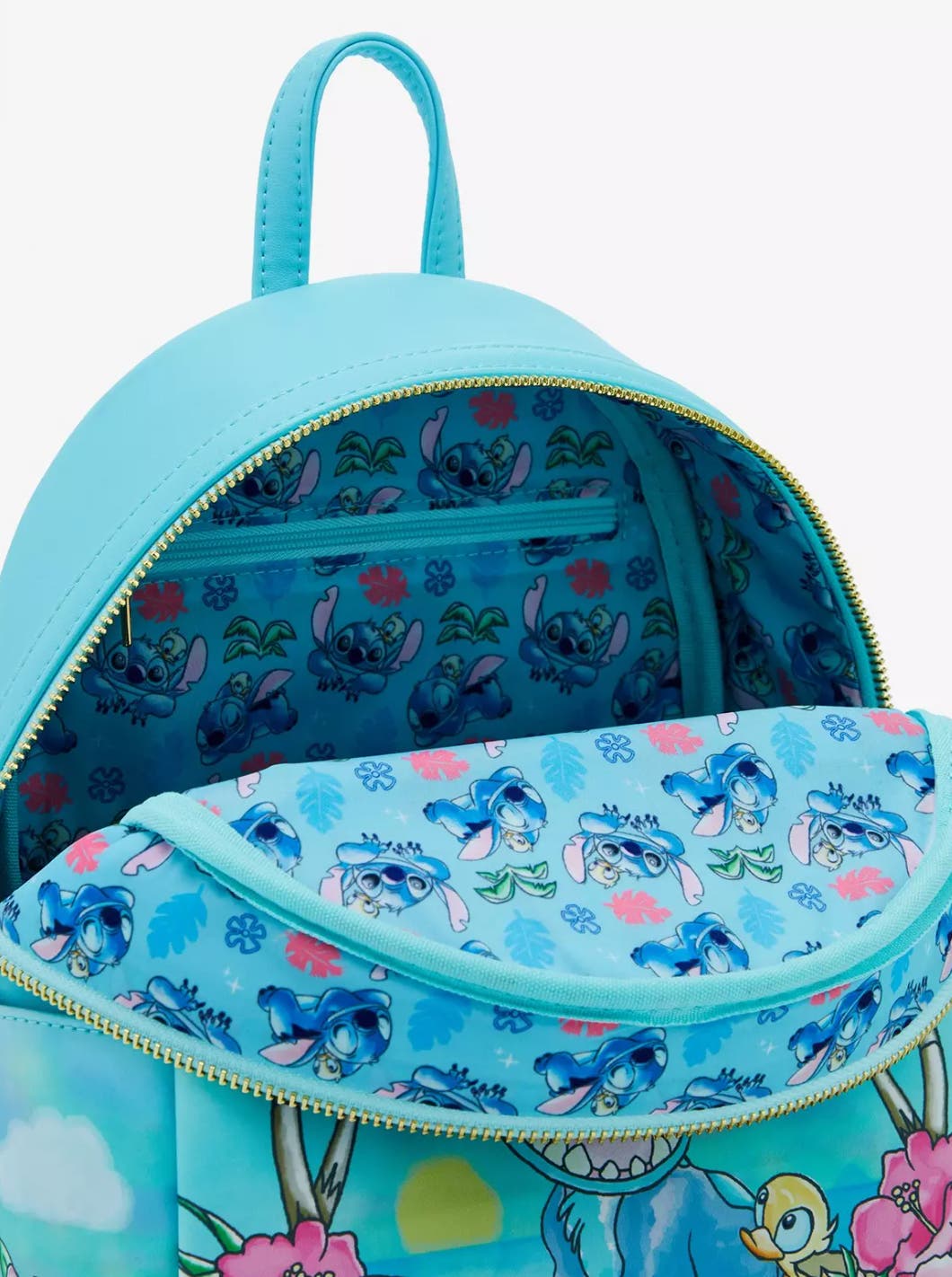 Loungefly Disney Lilo & Stitch Ducklings Beach Mini Backpack  display picture 2
