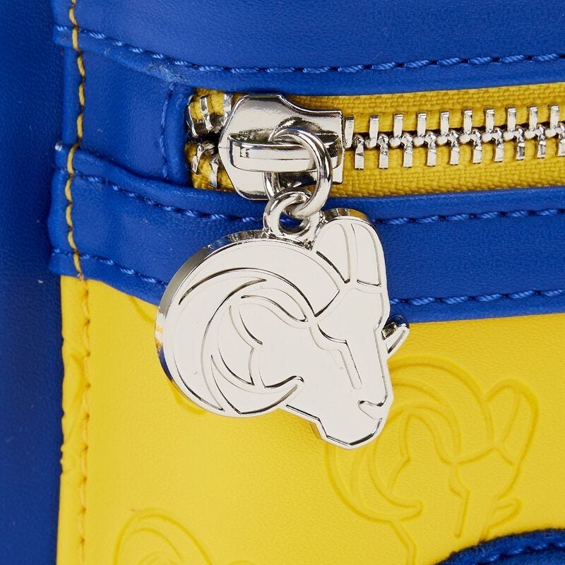 Loungefly NFL LA Rams Patches Mini Backpack | MadBagger.com  display picture 2