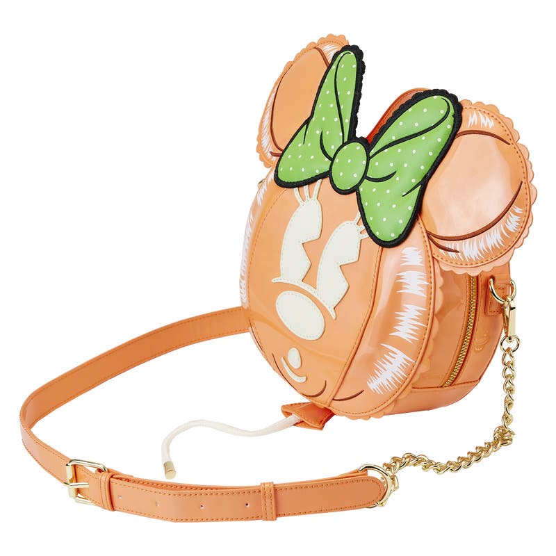 【Lounge Fly】Stitch Shoppe Minnie Balloon Crossbody bag Loungefly Disney Stitch Shoppe Minnie Mouse Pumpkin Balloon