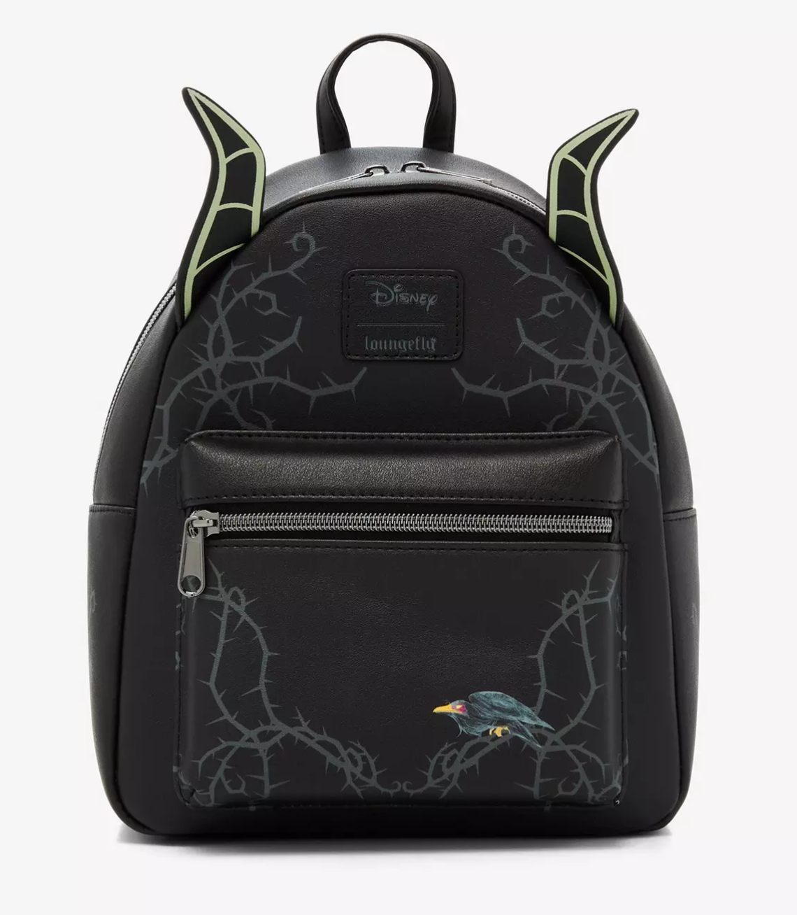 Disney Loungefly Sleeping Beauty Maleficent Horns Convertible Mini-Backpack Sleeping Beauty Maleficent Dragon Convertible Mini Backpack  main image 2