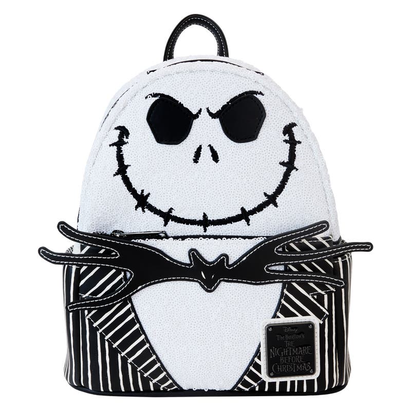 Loungefly The Nightmare Before Christmas Exclusive Jack Skellington Sequin  Mini Backpack