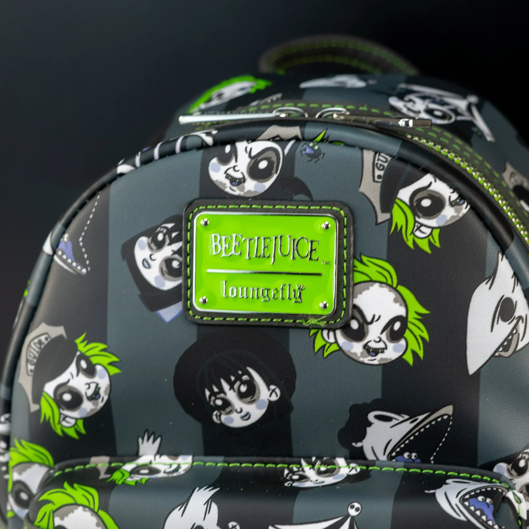 beeteljuice icons mini backpack Beetlejuice Note the coordinating lining. Loungefly Beetlejuice Icons Mini Backpack