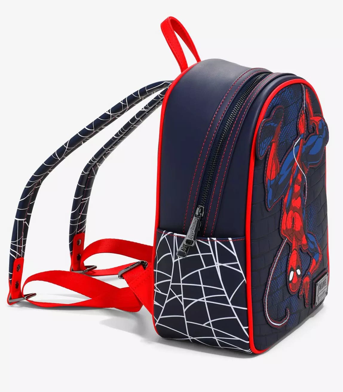 Loungefly Marvel Spider-Man Upside Down Web Mini Backpack  display picture 3