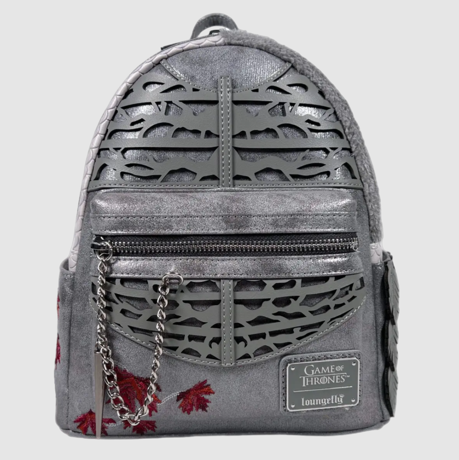 Loungefly Game of Thrones Faux Fur Backpack Loungefly x Game of Thrones Jon Snow Cosplay Mini Backpack  main image 4