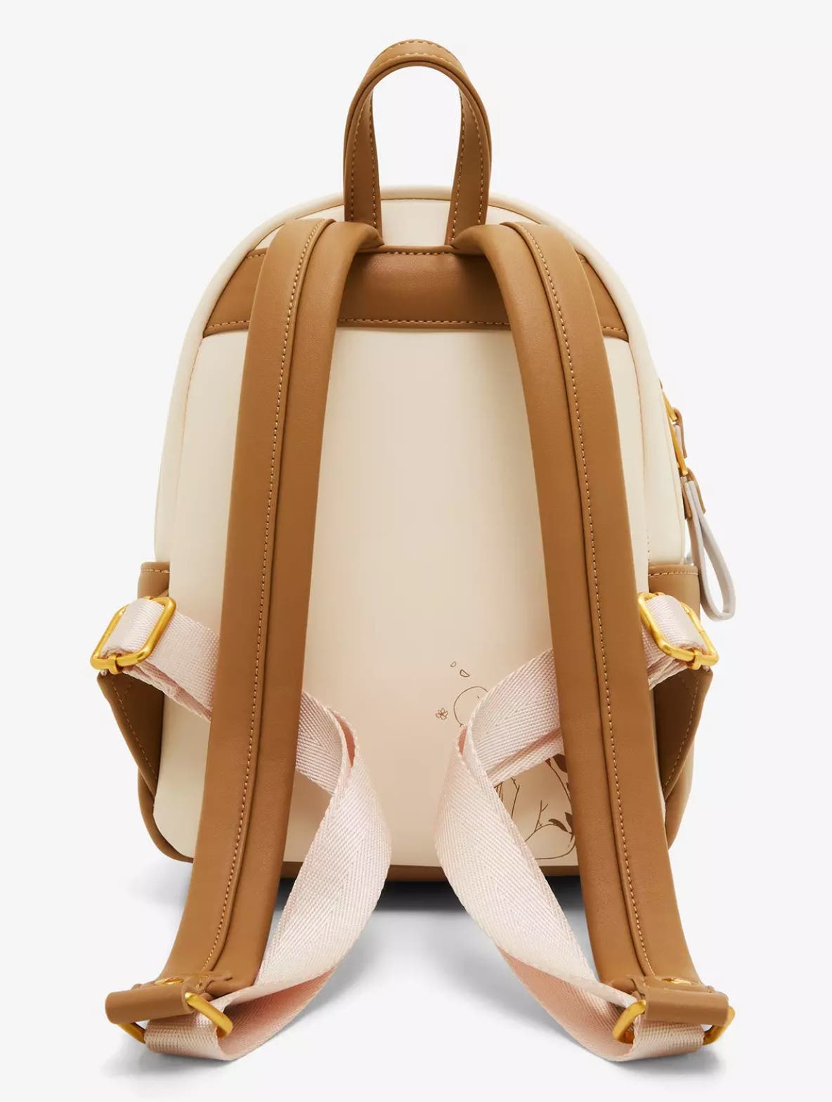 Loungefly Cream & Brown Disney animal characters mini back pack with Gold Accent Loungefly Disney The Rescuers Down Under Mini Backpack  main image 3