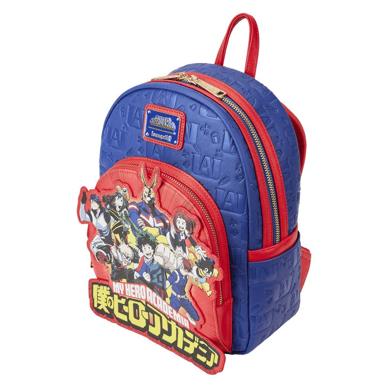 【Lounge Fly】My Hero Academia Group Debossed Mini Backpack Amazon.com | Loungefly My Hero Academia Group Debossed Logo
