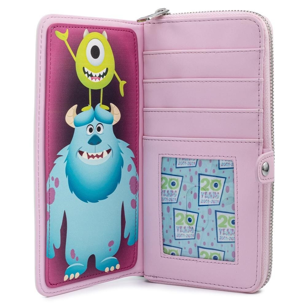 LOUNGEFLY Disney Pixar Monsters Inc Boo's Door Zip Around Wallet |  MadBagger.com Loungefly Authorized Retailer