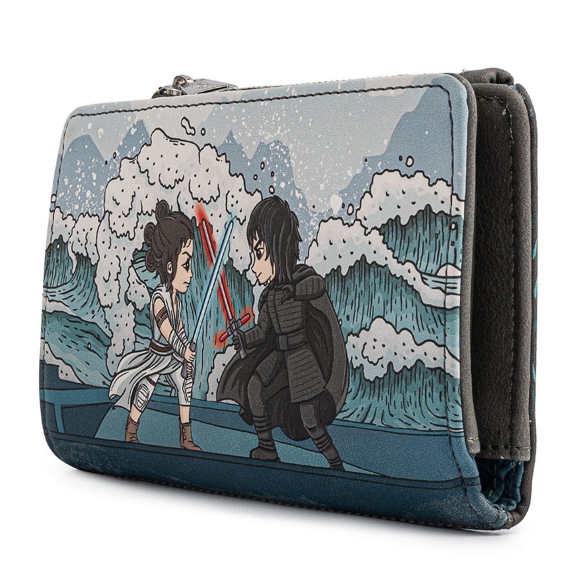 LOUNGEFLY Star Wars - Kylo Ren & Rey Mixed Emotions Flap  display picture 1