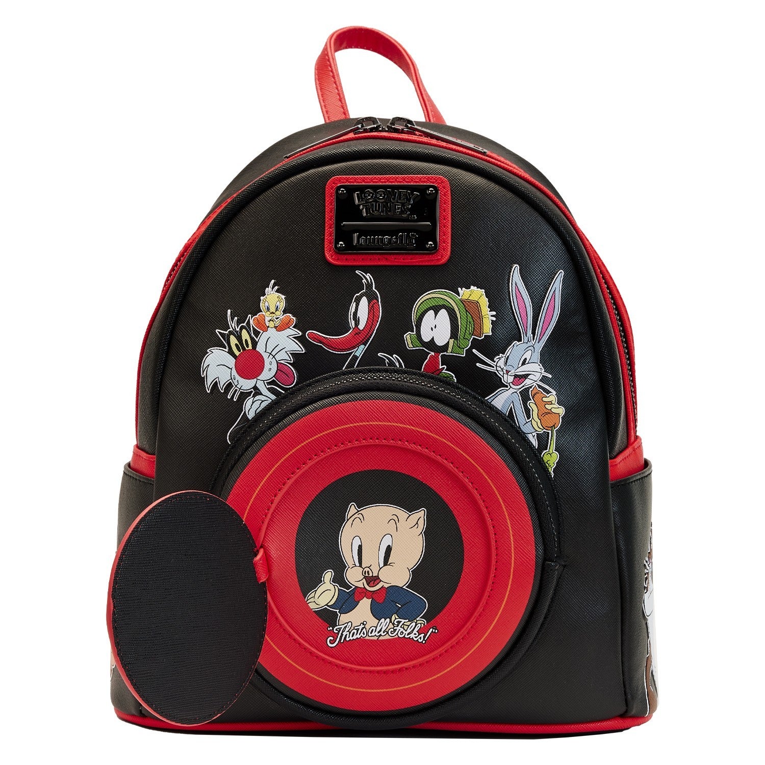 LOUNGEFLY Looney Tunes That's All Folks Mini Backpack MadBagger