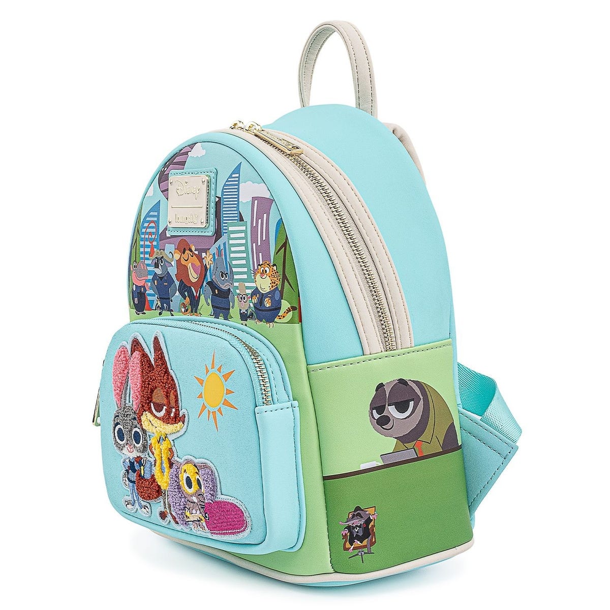 LOUNGEFLY Disney Zootopia Group Mini Backpack | MadBagger.com