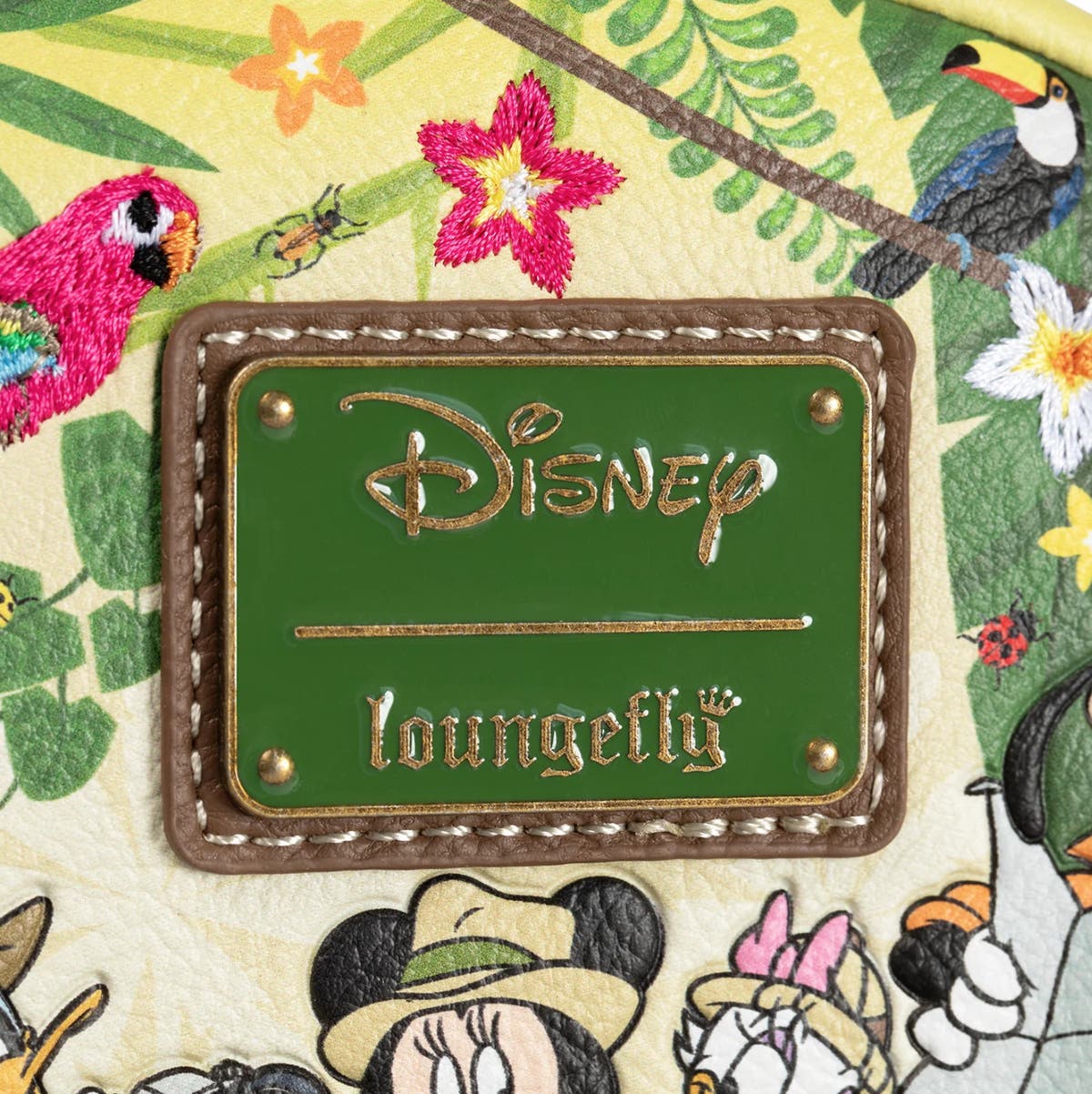 Loungefly Disney Mickey and Friends Jungle Safari Glow in the Dark Mini Backpack LOUNGEFLY Disney Mickey and Friends Jungle Safari GITD Mini  main image 2