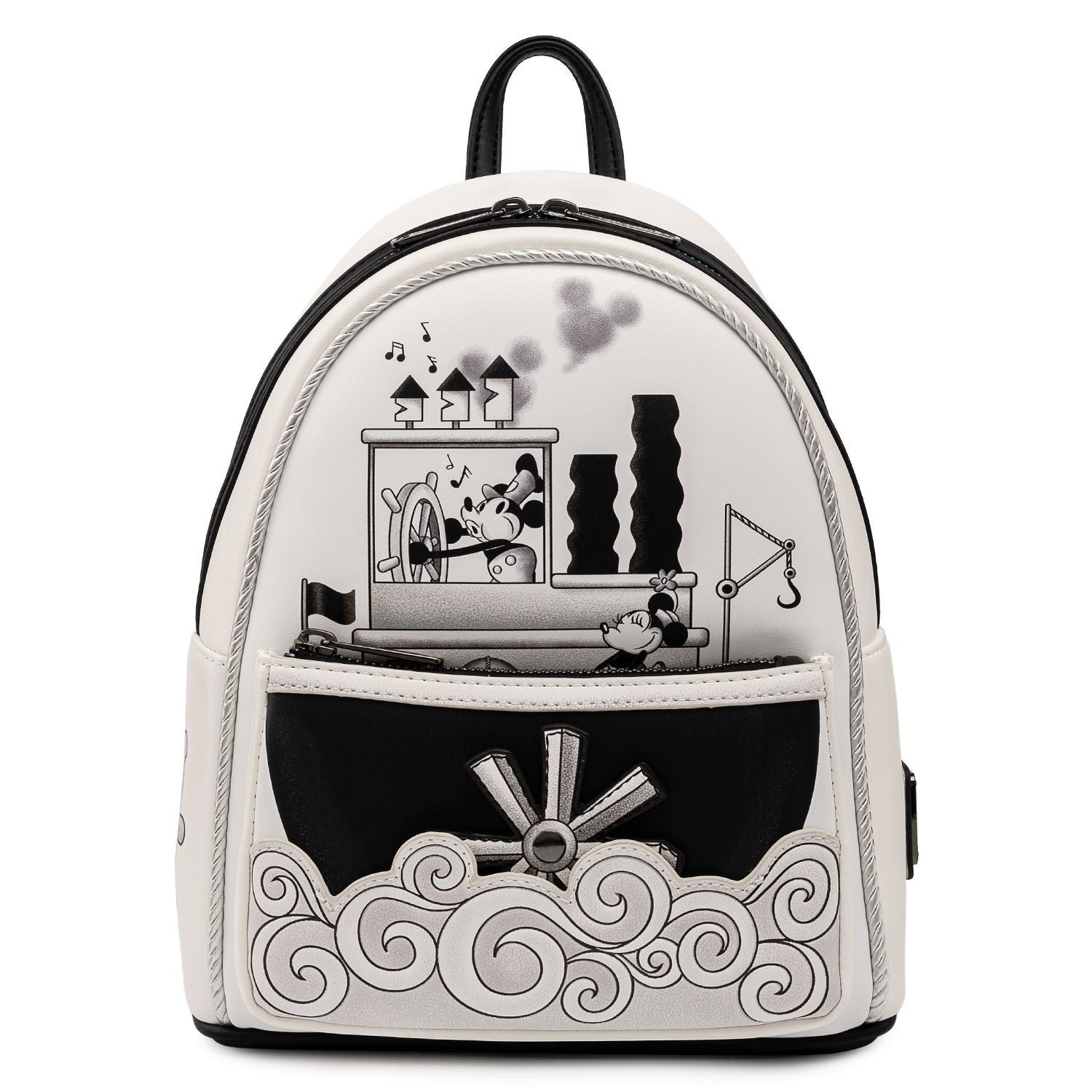 LOUNGEFLY Disney Steamboat Willie Music Cruise Mini Backpack  display picture 3