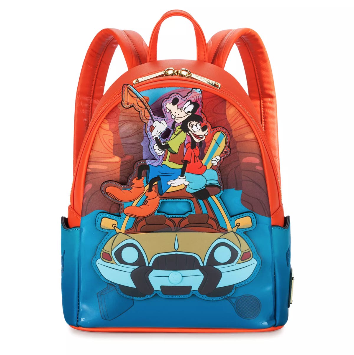 【Lounge Fly】A Goofy Movie Road Trip Mini Backpack Loungefly Disney Goofy Movie Road Trip Map Mini Backpack