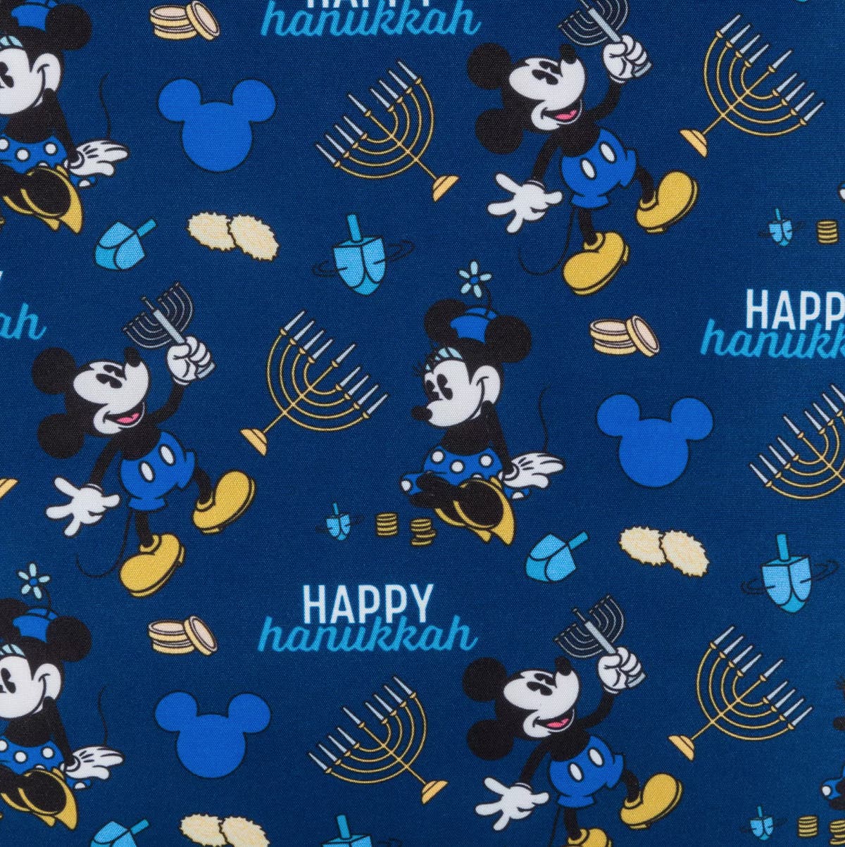 NEW Loungefly Disney Mickey & Minnie Mouse Hanukkah Light Up Mini Backpack New Light-Up 2023 Hanukkah Loungefly Backpack Available at  main image 2