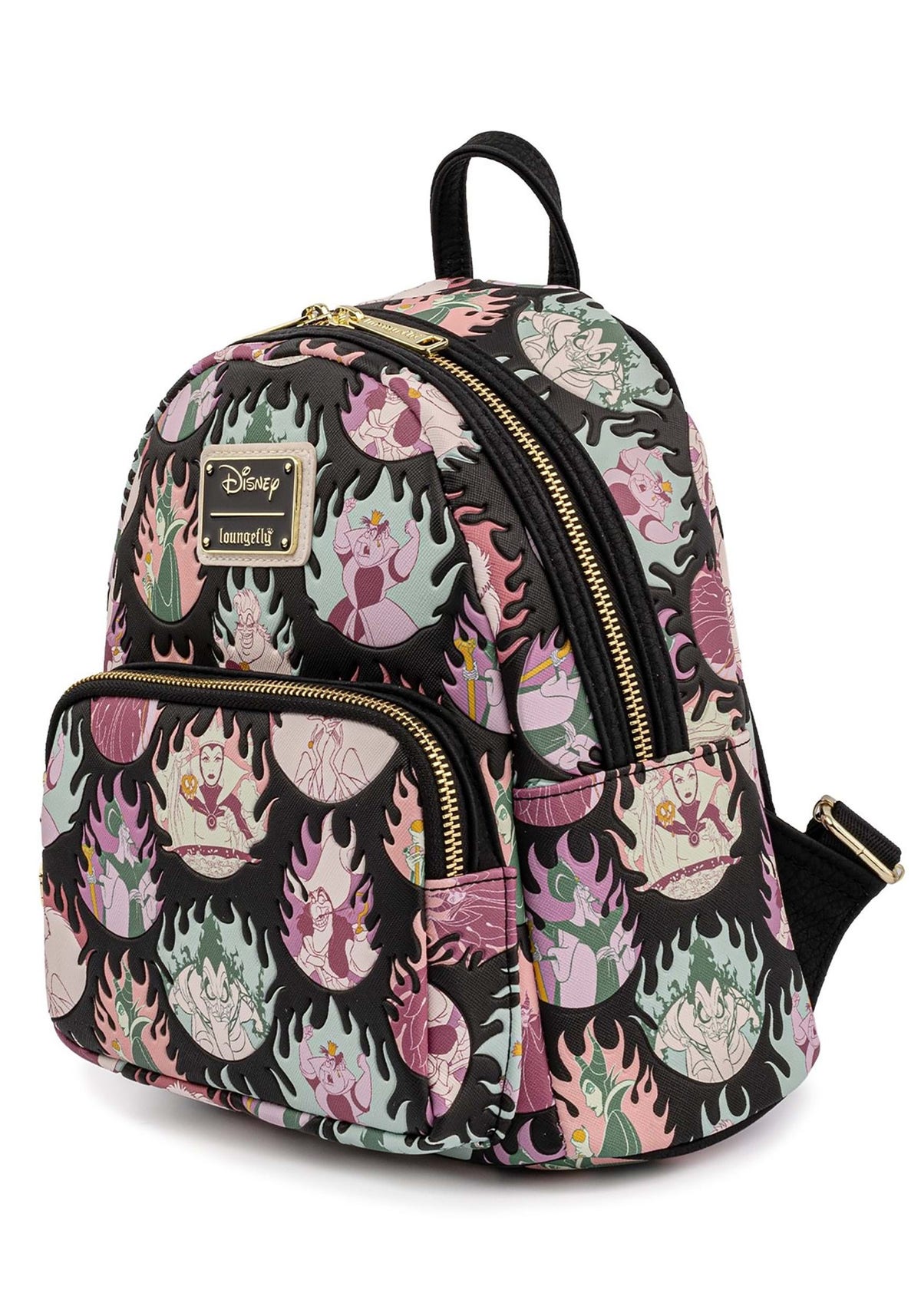 Loungefly‎ Disney Villains Flame Mini Backpack Loungefly x Disney Villains Purple Flame Mini Backpack  main image 4