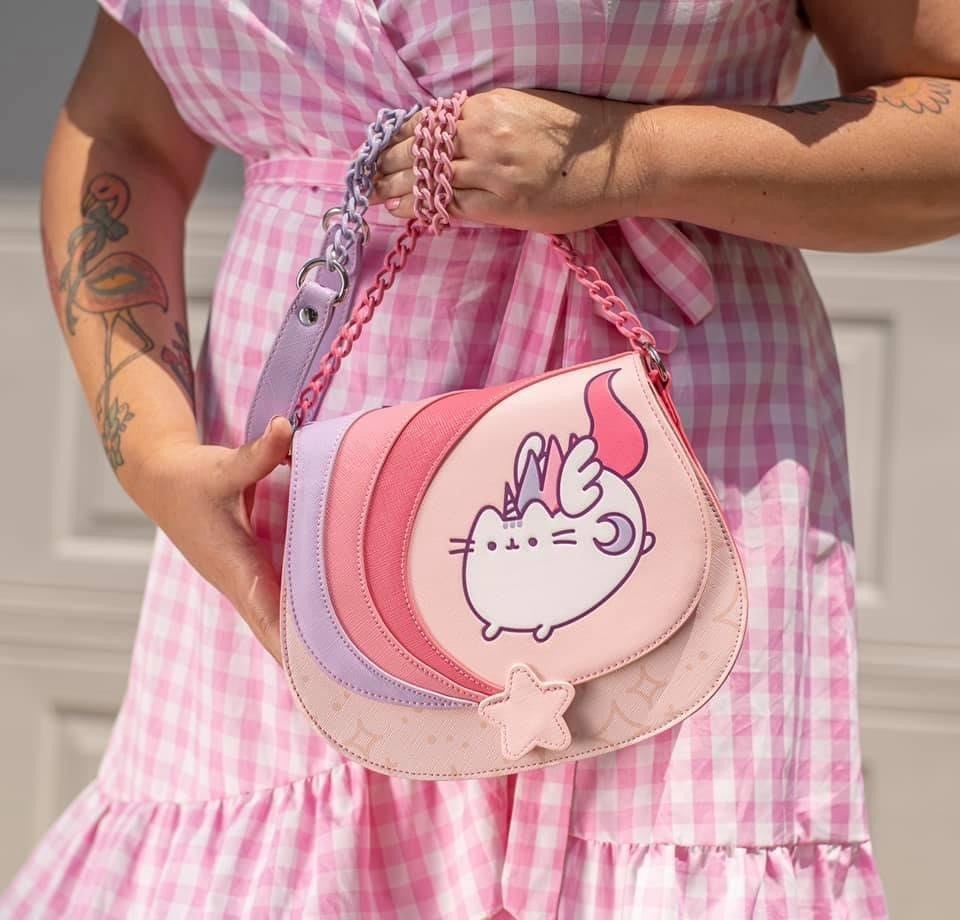 Loungefly Pusheen Rainbow Unicorn Zip Around Wallet - Official Licensed Faux Leather Purse, 5"x4"