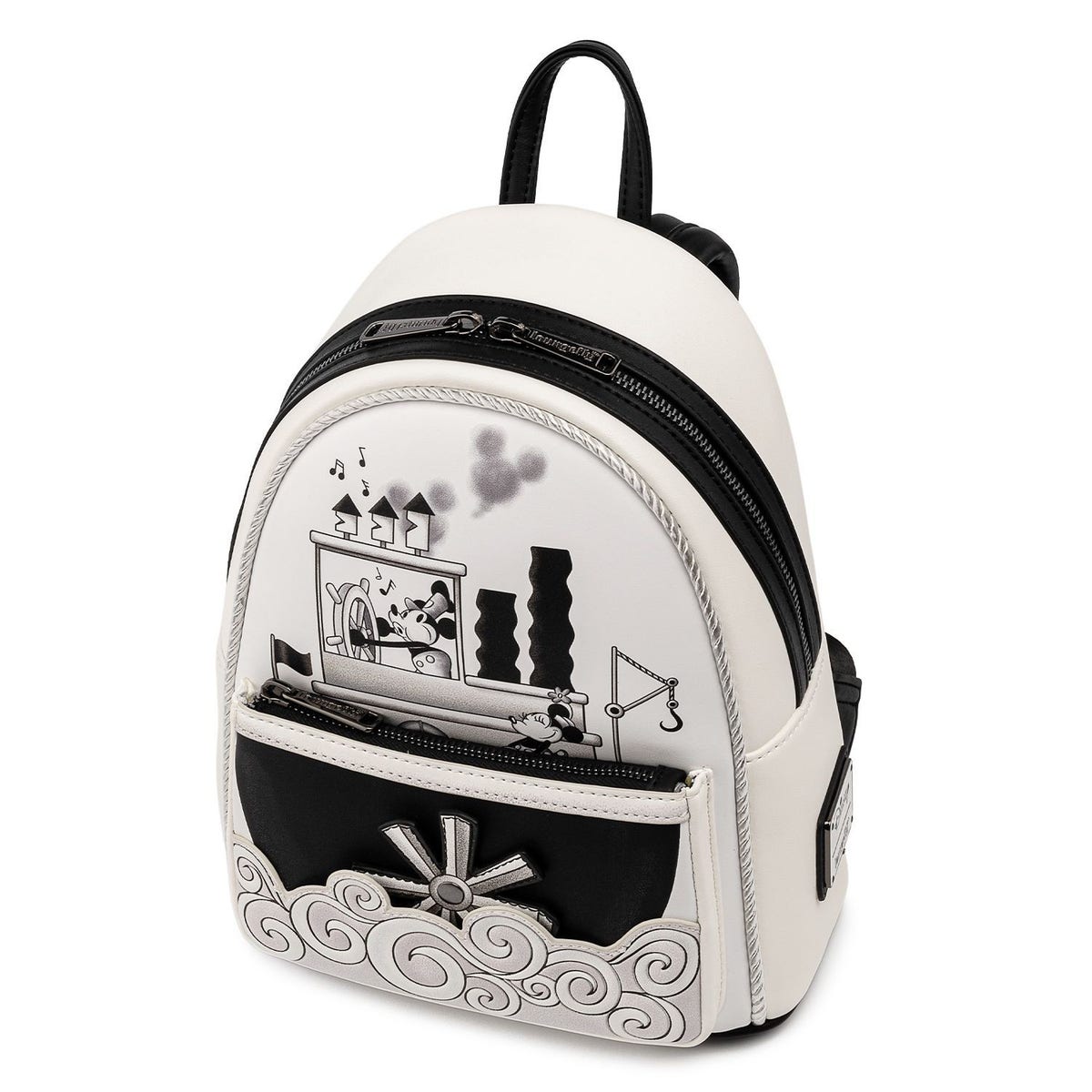 LOUNGEFLY Disney Steamboat Willie Music Cruise Mini Backpack  display picture 3
