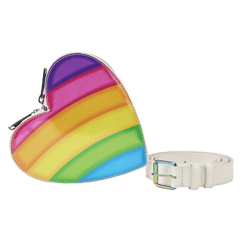 Lisa Frank Rainbow Loungefly w/ Heart Waist Bag LSFBK0005-  main image 4