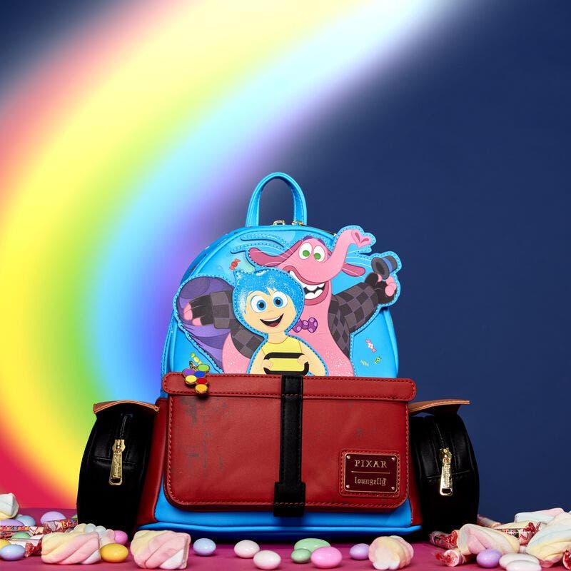 Loungefly Disney Pixar Inside Out BingBong and Joy Rocket Mini Backpack New! Pre-order: Loungefly Disney Pixar Inside Out Bing Bong  main image 4