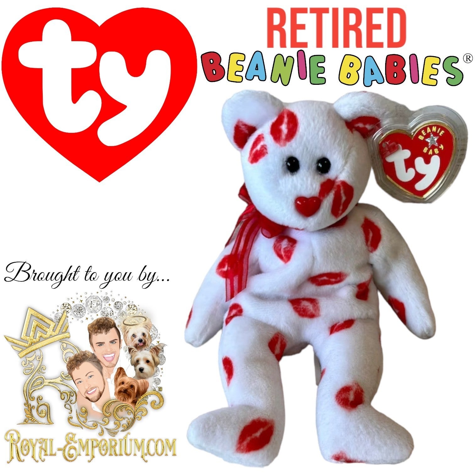 Teddy Bear Smooches Beanie Boo Shop Smooch Ty Beanie Baby