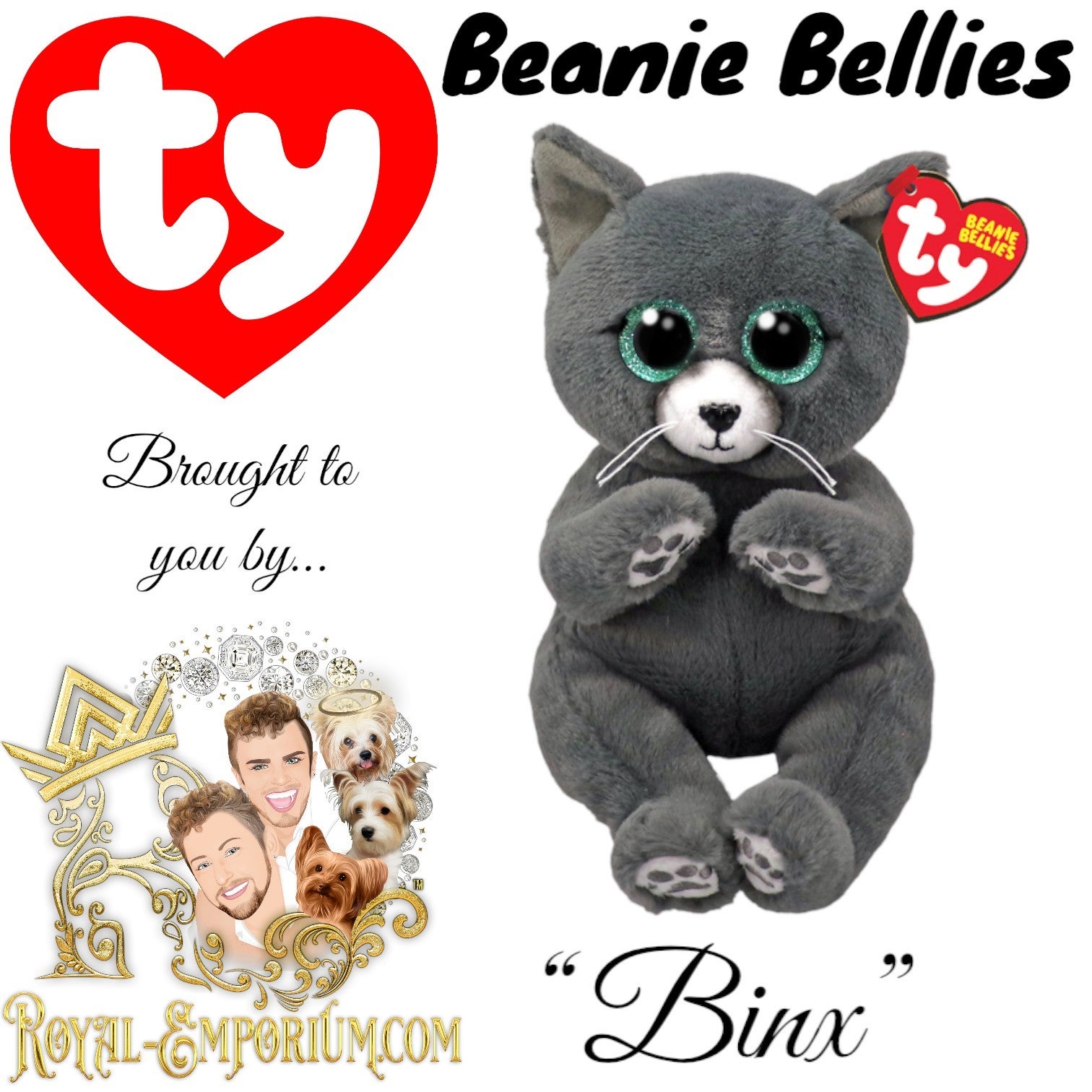 Ty “Binx” Blue Russian Cat Beanie Belly | Royal Emporium: Online
