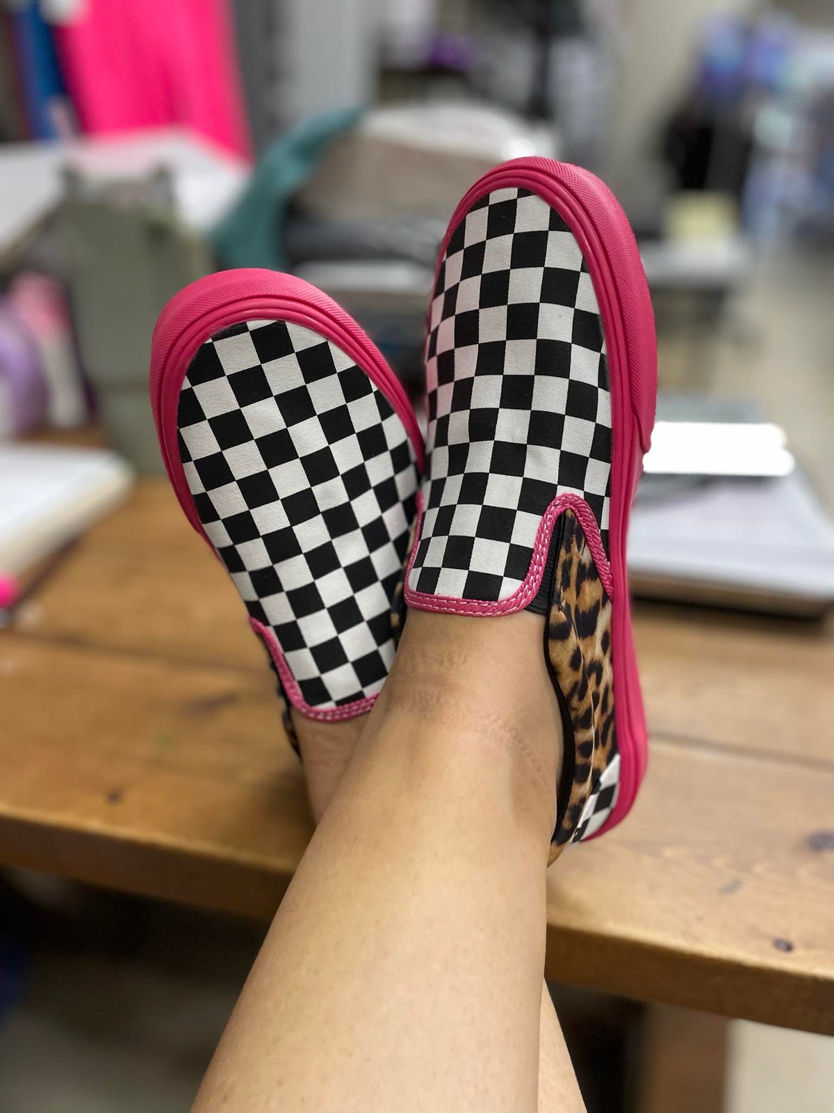 Outfit Purple Checkered Vans Outfit Colorful Checkerboard Vans