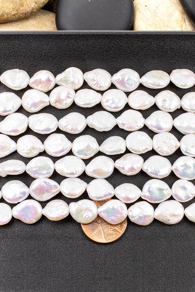Cultured Freshwater Baroque (Freeform) Teardrop Pearl, Grade Cultured Freshwater Baroque (Freeform) Teardrop Pearl, Grade