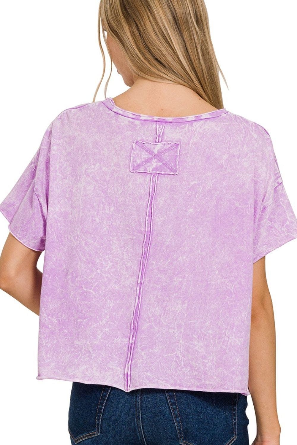 Zenana Acid Washed Tee