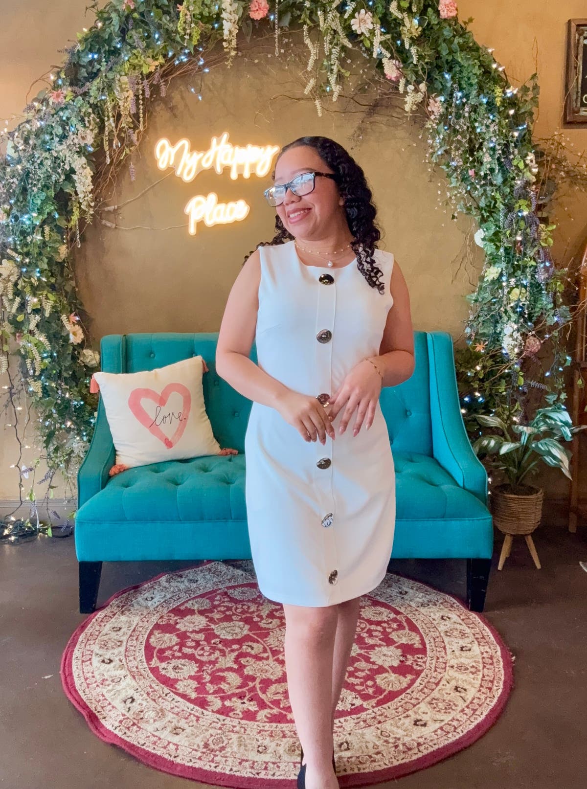 white linen dress with belt Pleats and Flare Stretchy Linen Mini Dress main image 1
