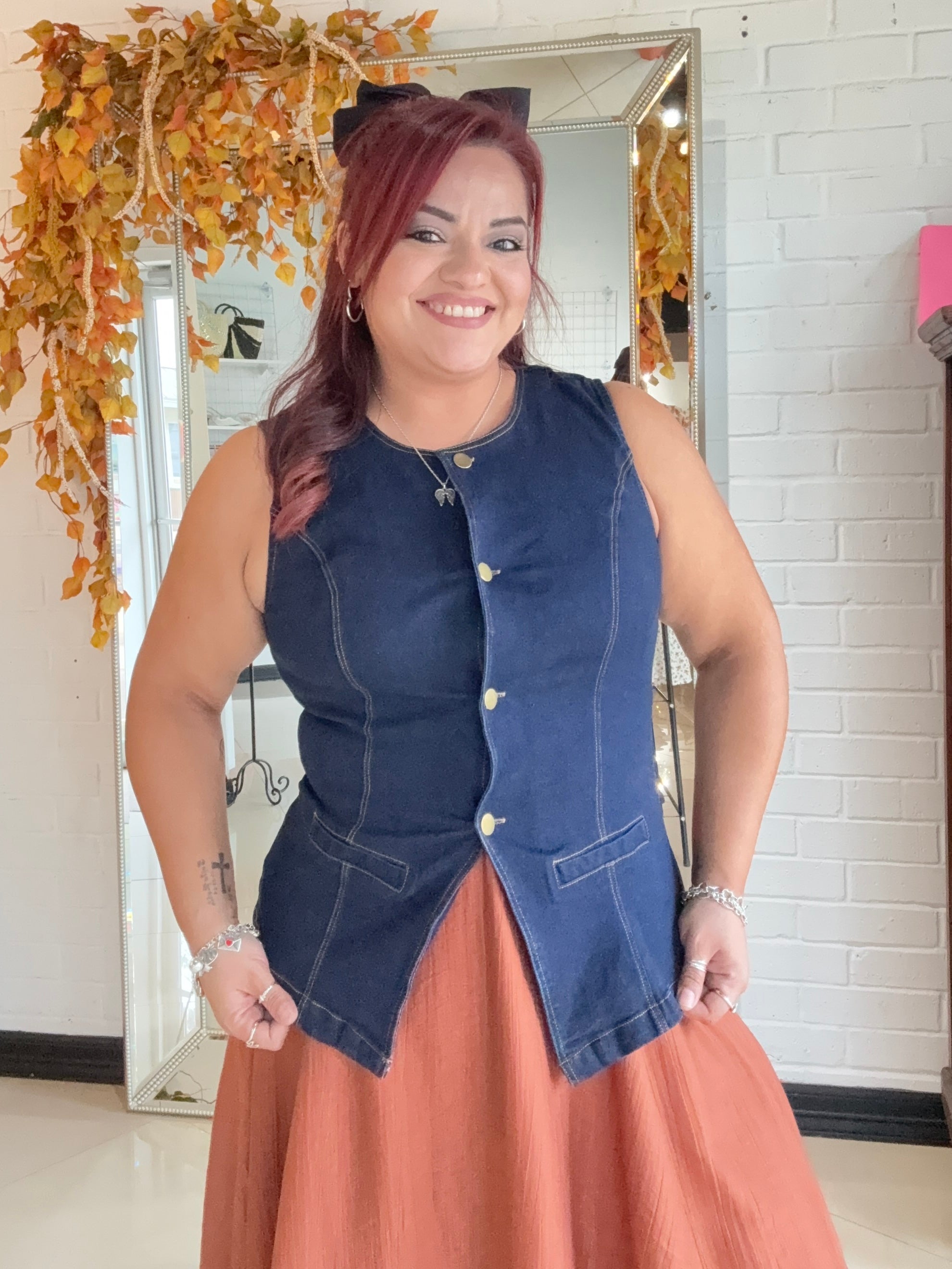 Chilly Chic Denim Vest | Shop 112 Boutique