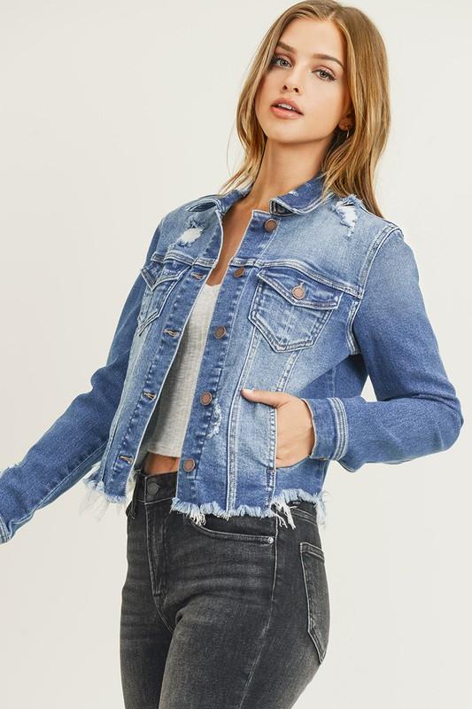 torn denim jacket womens