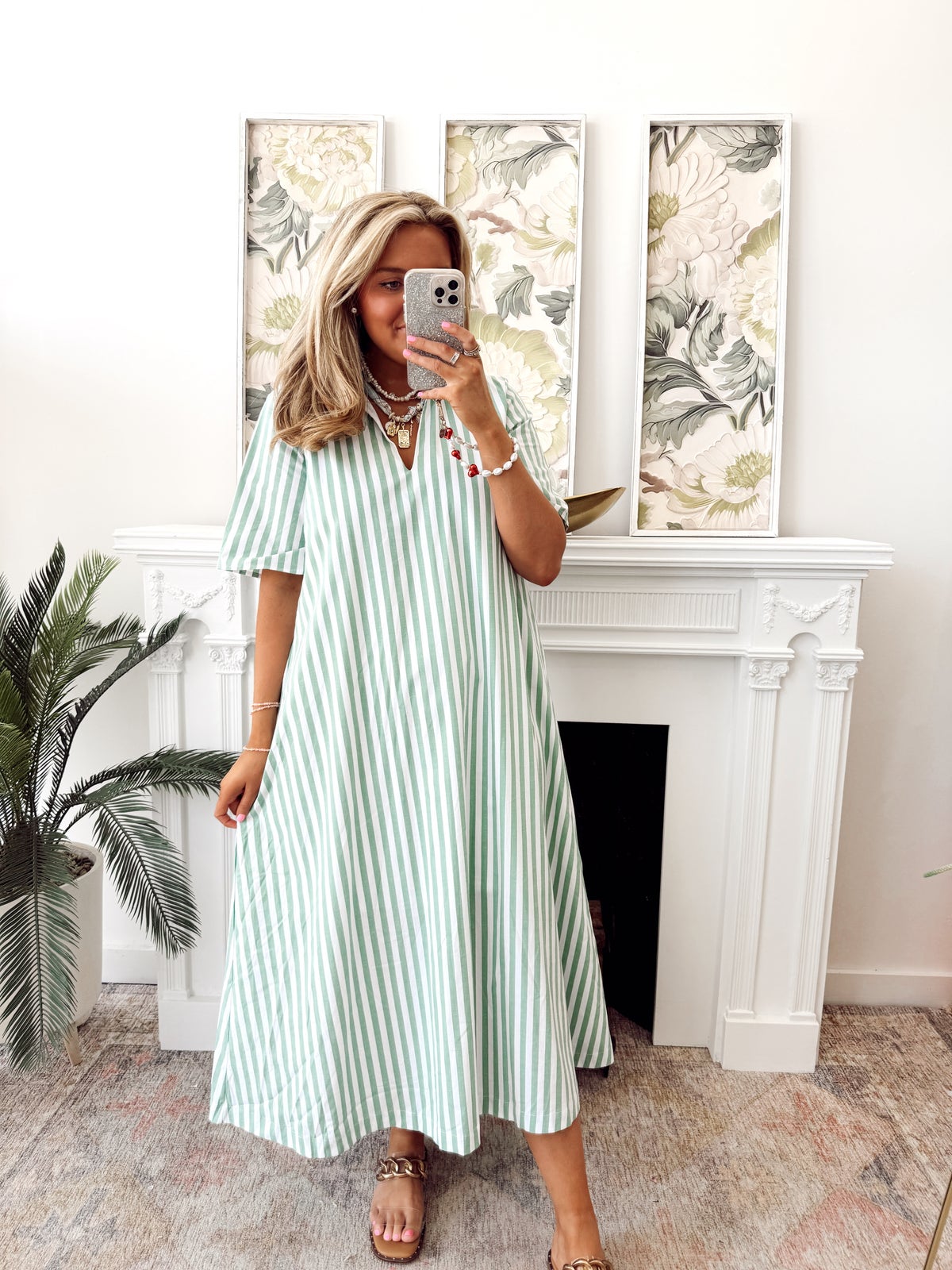 chinese dress ladies Forte Forte Bci Cotton Popline Half Sleeve Belted Dress Bianco main image 1