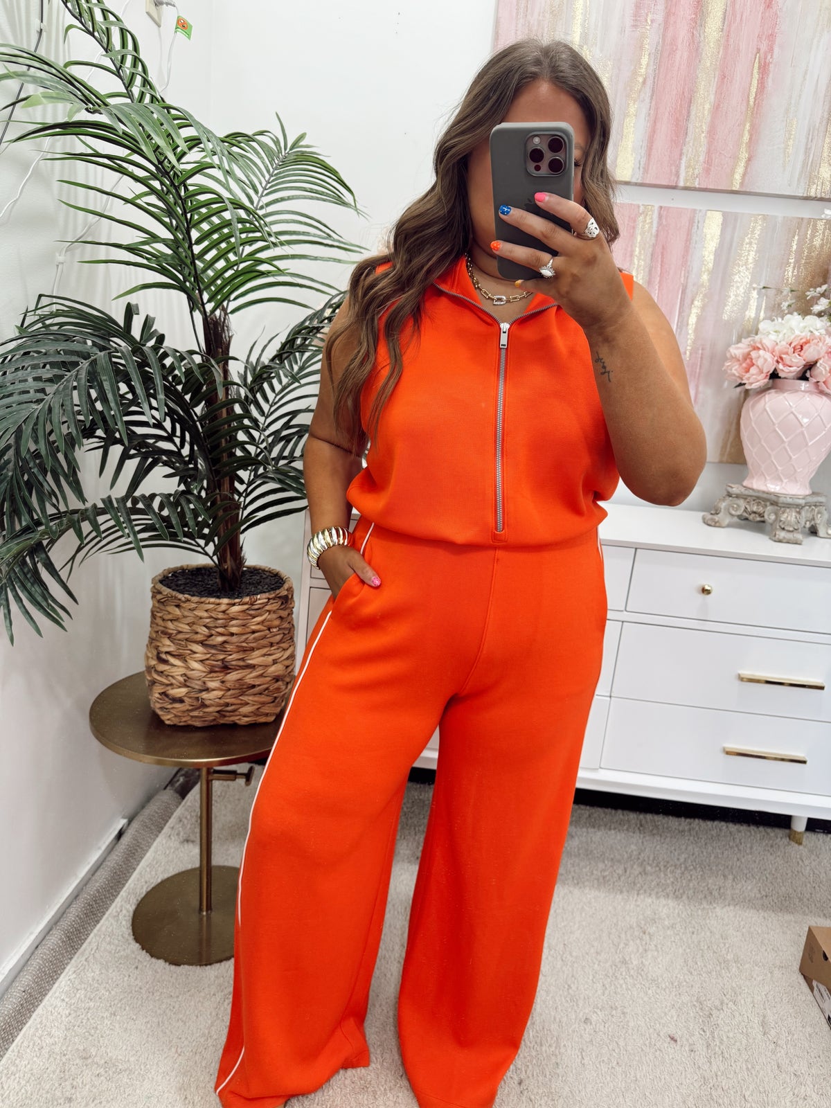 Spanx Poppy AirEssentials Airpique Jumpsuit | Fly Boutique