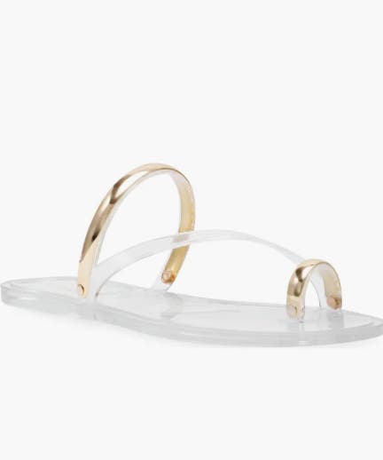 Steve Madden Clear Fuze Sandals | Fly Boutique